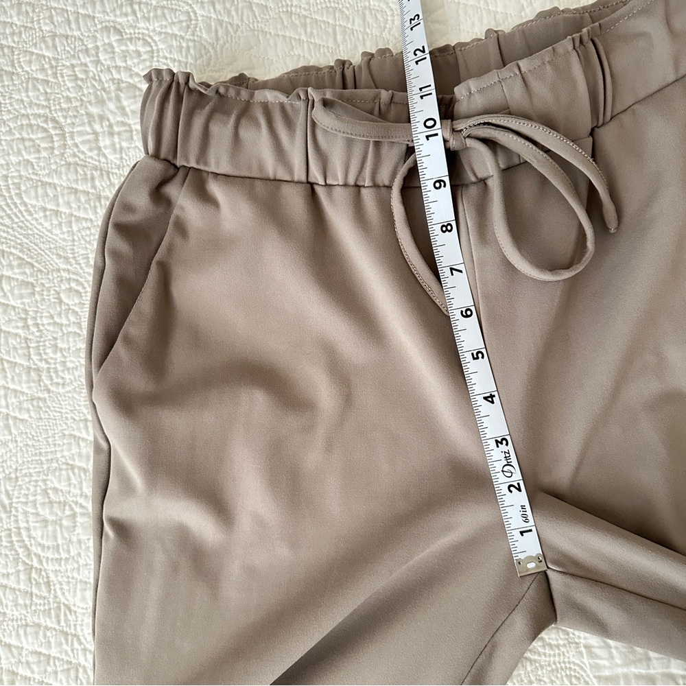Joie High Waisted Soft Drawstring Jogger Pants Taupe Size Medium - Picture 7 of 8